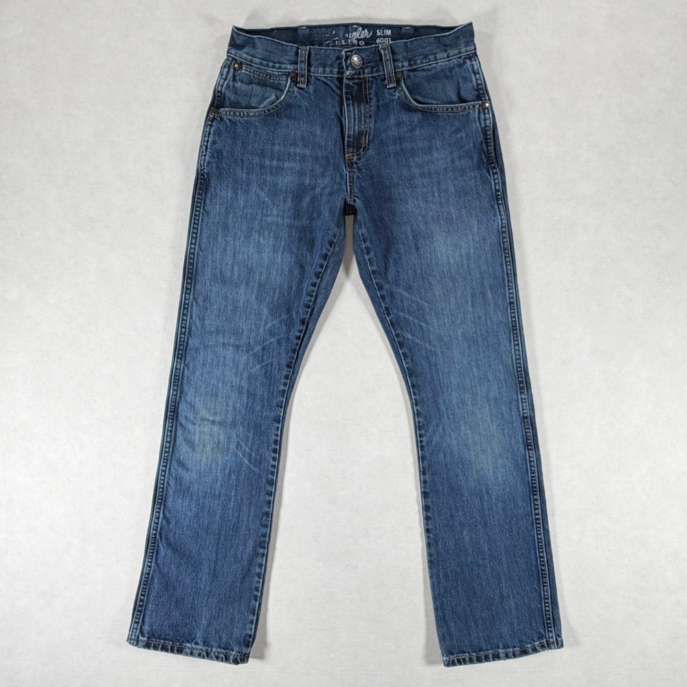 Wrangler Retro Slim Bootcut Jeans Mens 29x32 Medium Wash Blue Denim